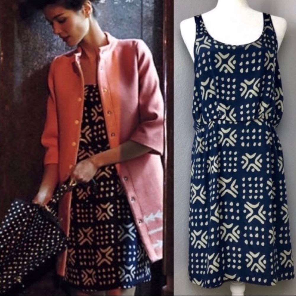 Anthropologie Sariah Carson Gameboard Dress size 10